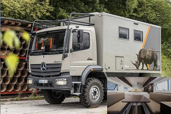 Xe tải Mercedes-Benz Project Rhino độ nhà di động đầy "sang chảnh"