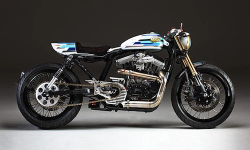 Harley Sportster 883 biến hình xe đua drag “mông bự”