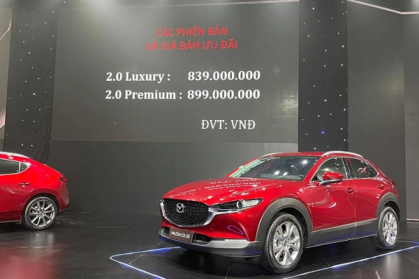 Mazda CX-3 và CX-30, cao nhất 899 triệu đồng tại Việt Nam