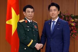 Bộ trưởng Quốc phòng Nhật Bản chủ trì lễ đón Đại tướng Phan Văn Giang