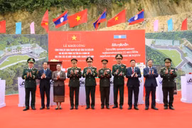 Việt Nam - Lào khởi công xây dựng Trạm phối hợp dành cho bộ đội biên phòng