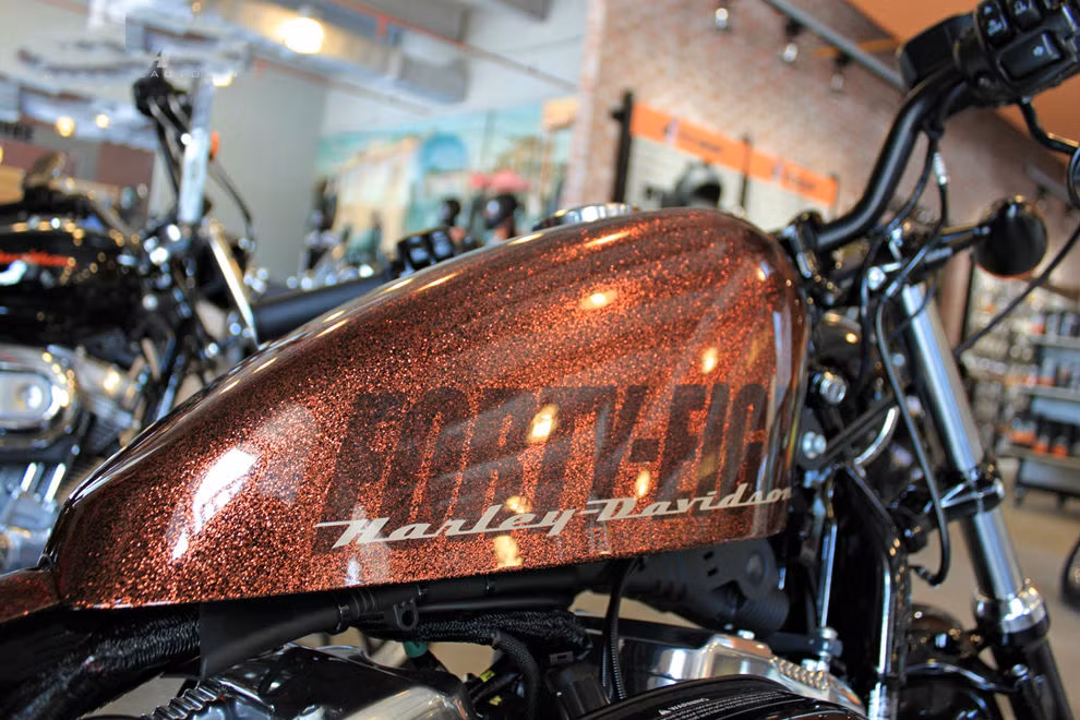 Bình xăng hình hạt lạc lần đầu xuất hiện trên Harley Davidson vào năm 1948, và từ đó trở thành đặc điểm đặc trưng của dòng Sportster.
