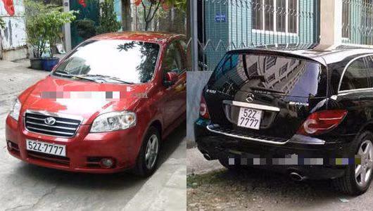 Theo quan niệm phương Đông, số 7 là con số có sức mạnh kỳ diệu, nó là 7 sao và cùng gươm 7 sao dùng trong nghi lễ đạo Lão. Chính vì biển xe tứ quý 7 mang nhiều ý nghĩa nên đã có không ít vụ lùm xùm trùng biển số xe. Trước đây, dư luận từng xôn xao khi thấy 2 chiếc xe tại Sài Gòn đều đeo biển 52Z-7777.