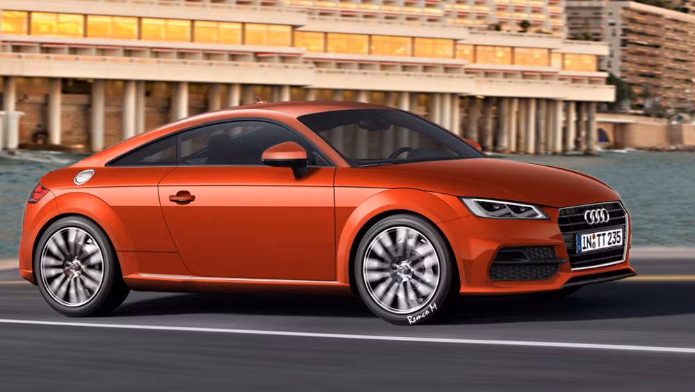 Audi TT có nhiều lựa chọn màu sắc hơn bất kỳ người tiền nhiệm nào với tổng cộng 11 màu, trong đó có một màu chỉ dành riêng cho dòng S. Như vậy, có thêm 7 tùy chọn màu sắc mới được bổ sung cho các mẫu TT và 2 trong số đó lần đầu tiên được Audi đưa ra là Nano Gray và Tango Red. Ngoài ra, còn có hai tùy chọn dành riêng cho Audi TTS là: Panther Black và Sepang Blue.