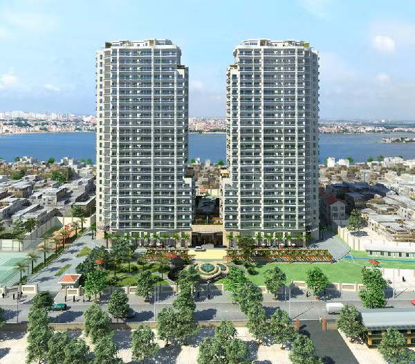 Dự án khu căn hộ và biệt thự cao cấp Golden Westlake tọa lạc trên khu đất rộng 2 ha, nằm giữa hai đường Hoàng Hoa Thám và Thụy Khuê (quận Tây Hồ, Hà Nội). Nơi đây được quảng cáo là khu căn hộ sang trọng bậc nhất Hà Nội, đạt tiêu chuẩn 5 sao với toàn bộ nội thất nhập ngoại và có hướng nhìn thẳng ra Hồ Tây. Ảnh: Phối cảnh dự án.