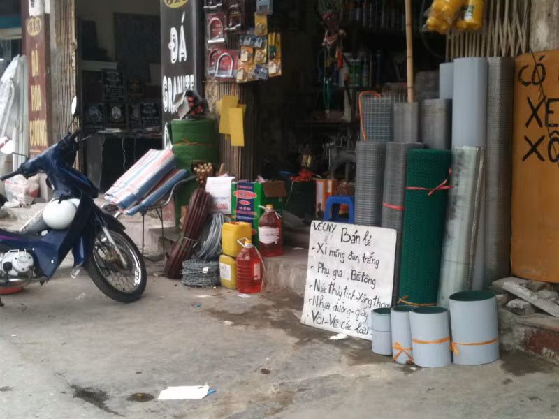 Rất khó tìm loại xi măng Sài Sơn tại các cửa hàng VLXD ở thành phố Hà Nội. Ảnh: Hải Sơn.