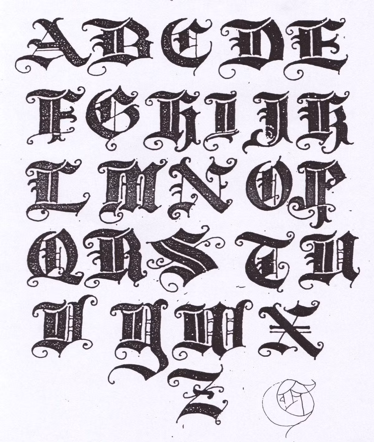 Về mặt từ nguyên, tên gọi "alphabet" bắt nguồn từ 2 chữ Phoenica là "Aleph" và "Beth", sau trở thành hai mẫu tự đầu tiên "Alpha" và "Beta" của chữ Hy Lạp.