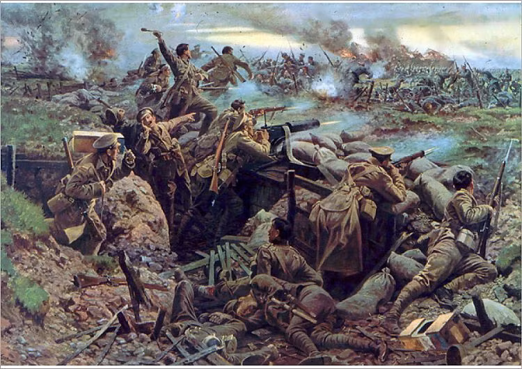 Là thành viên của Trung đoàn Bộ binh Dự bị Bavaria thứ 16, Hitler đã tới Pháp vào tháng 10/1914. Trùm phát xít tương lai đã tham gia trận Ypres I, được trao huy chương Chữ thập Sắt vì đã đưa một đồng đội bị thương đến nơi an toàn.