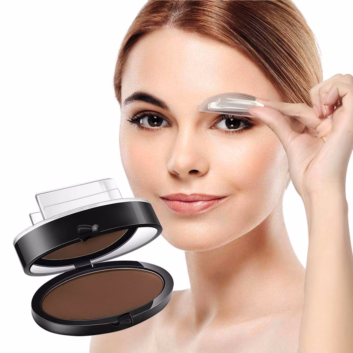  5. Tem dập lông mày: Dụng cụ này giúp cho việc có được hàng lông mày cân xứng trở nên dễ dàng hơn. Nó phù hợp với các cô nàng có lông mày mỏng. Ảnh: Faldo.