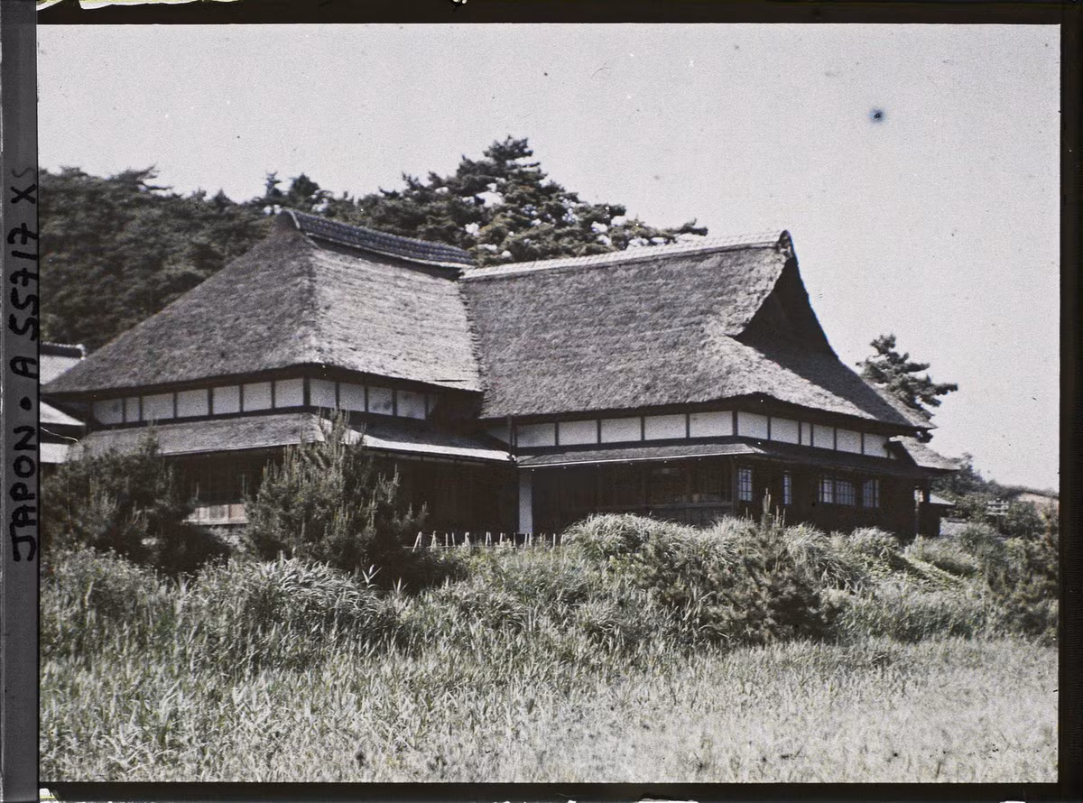 Một ngôi nhà cổ ở vườn Sankei-en.