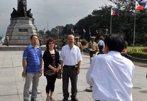 Khách du lịch nước ngoài tại Philippines.