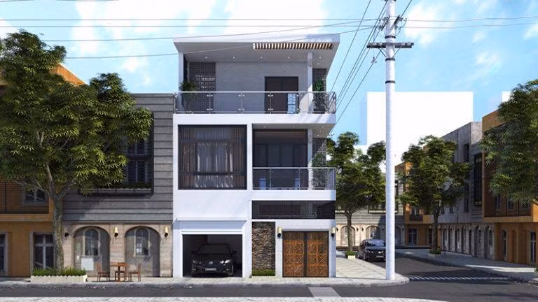 Ngôi nhà này được xây dựng trên một mảnh đất rộng rãi và vuông vức, kết cấu 3 phòng ngủ, 1 phòng thờ. Chi phí xây dựng chỉ khoảng 500-600 triệu đồng