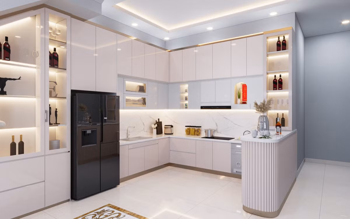 Sàn của bếp không được cao hơn sàn của các phòng khác. Bếp nấu không được quá gần cửa bếp, cách xa ít nhất là hai mét. Bếp không nên đặt hướng Nam. Nếu nhà bếp thực sự ở phía Nam của cả căn phòng, thì bạn cũng không nên đặt bếp ở phía Nam, tốt hơn là nên đặt nó ở các hướng khác. 