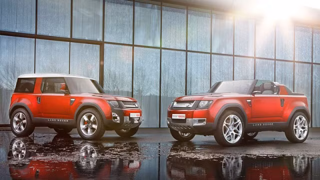 Hãng Land Rover chính thức giới thiệu cặp đôi DC100 sport và DC100 phiên bản nâng cấp mới sẽ được tung ra thị trường vào năm 2015. Hãng Land Rover chính thức giới thiệu cặp đôi DC100 sport và DC100 phiên bản nâng cấp mới sẽ được tung ra thị trường vào năm 2015.