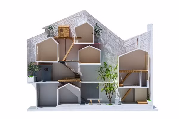 Căn nhà bên ngoài lụp xụp, rộng chỉ 3m nhưng bên trong lại có thiết kế đặc biệt - Hình 3 Can nha ben ngoai lup xup, rong chi 3m nhung ben trong lai co thiet ke dac biet-Hinh-3