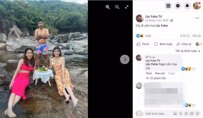 Phất lên sau khi mở công ty riêng, Lộc Fuho đi cắm trại cùng hotgirl - Hình 5 Phat len sau khi mo cong ty rieng, Loc Fuho di cam trai cung hotgirl-Hinh-5