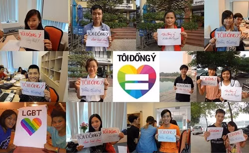Ngày hội “Tôi đồng ý” nhằm kêu gọi mọi người ủng hộ hôn nhân đồng giới ở Việt Nam nhận được sự quan tâm của hàng chục ngàn bạn trẻ trên khắp cả nước.