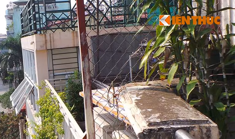Khu vực người đàn ông dừng lại trên tầng tum.