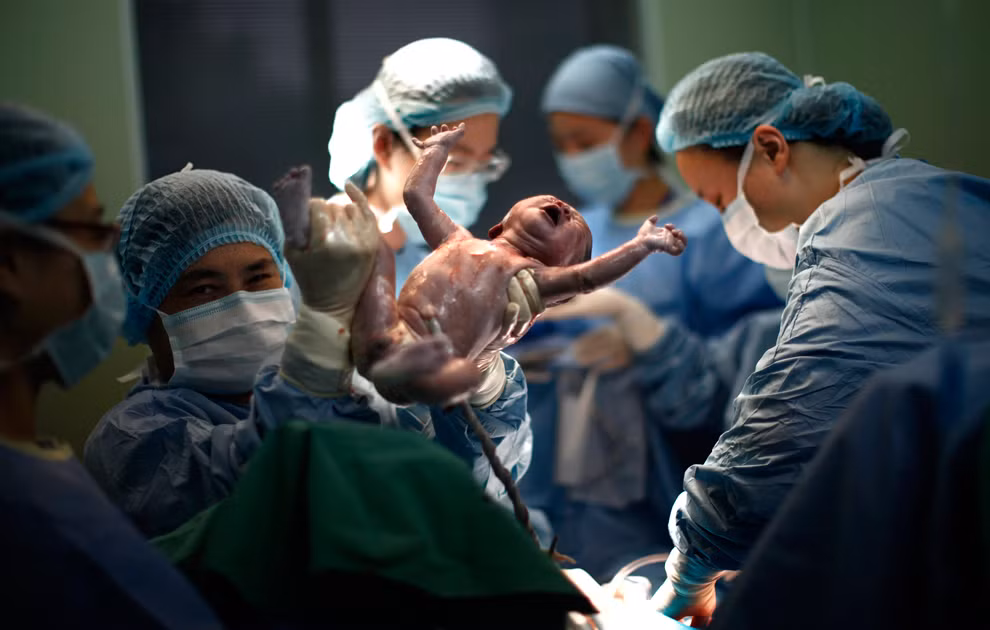 Cô Yang Huiqing vừa sinh xong một bé trai khỏe khoắn.