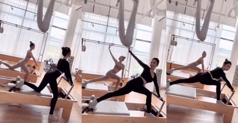 Minh Hằng khoe hình đi tập Pilates với Ngọc Trinh