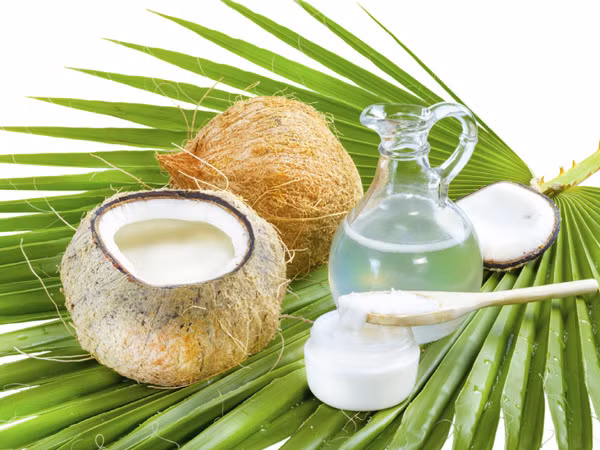  Tinh dầu dừa. Các thành phần hữu cơ có trong dầu dừa đã làm cho dầu dừa đã trở thành mỹ phẩm từ thiên nhiên đem lại hiệu quả dưỡng tóc tuyệt vời cho sợ tóc của chúng ta. Có một lý do khiến dầu dừa trở nên khác biệt so với những tinh dầu có chức năng tương tự khác như dầu hướng dương, là khả năng thâm nhập vào tóc tốt hơn và ngăn ngừa sự giảm thiểu các phân tử protein – một nguyên nhân gây rụng tóc và chẻ ngọn.