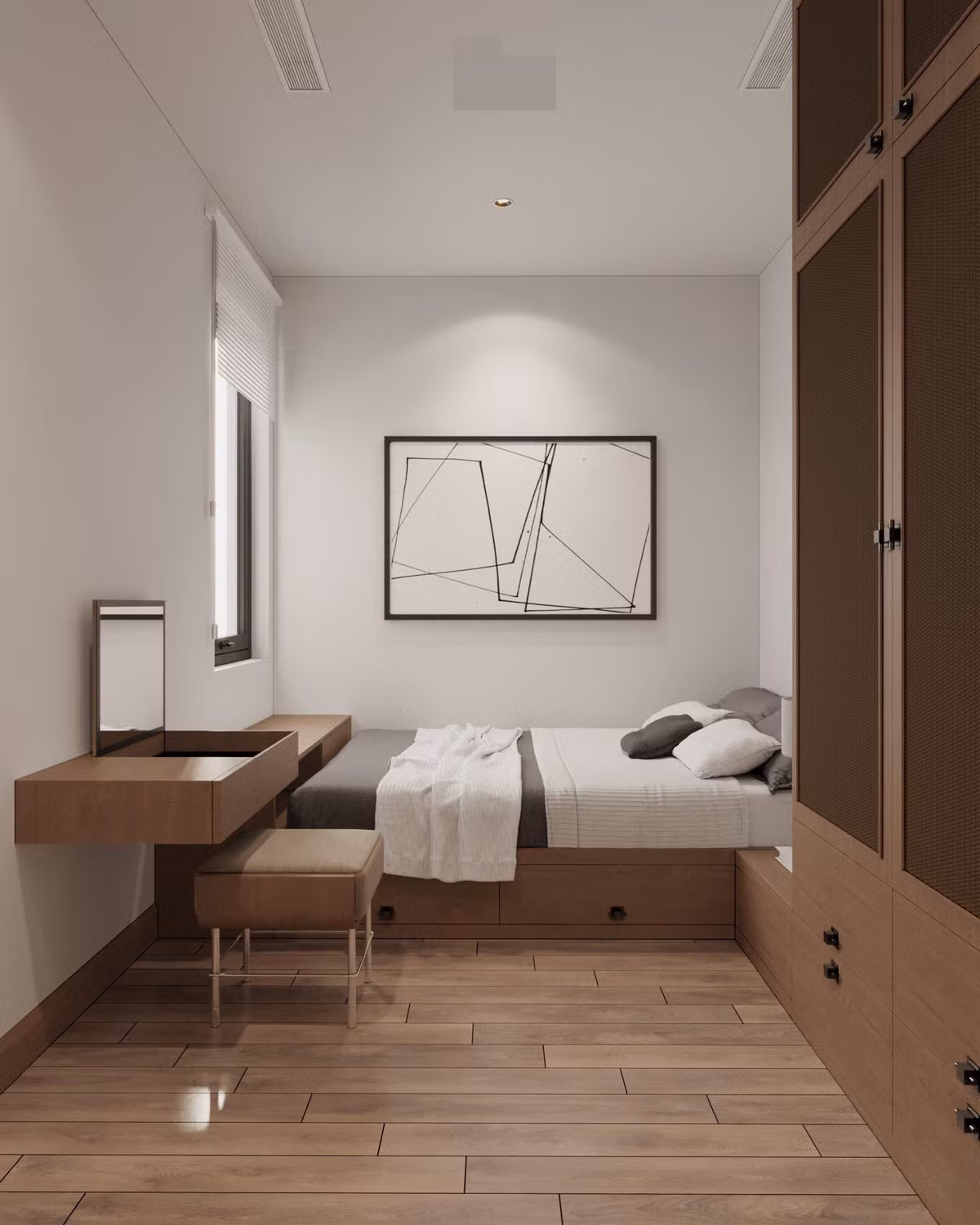 Những mảng màu nổi bật được kết hợp một cách có chủ đích đã phản ánh văn hóa và làm bừng lên nguồn năng lượng tươi mới cho không gian.