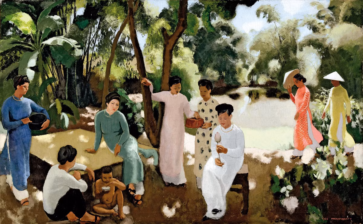 "Bên bờ ao".