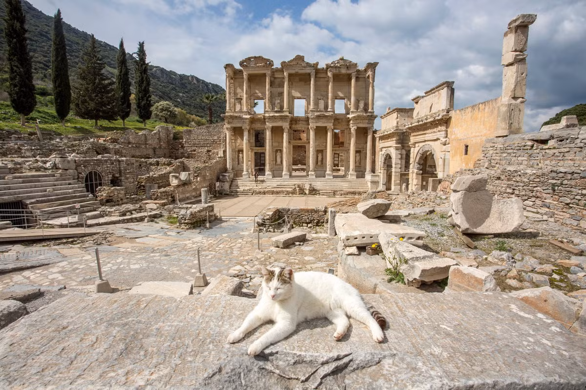 Những thế kỷ tiếp theo, Ephesus nhiều lần bị chiếm đóng và cướp phá bởi các lực lượng Ả Rập và Thổ Nhĩ Kỳ. Cuối cùng thành phố hoàn toàn bị bỏ rơi trong thế kỷ 15. Ảnh: Daily Sabah.