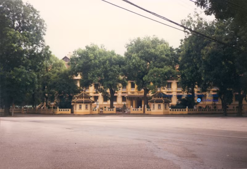 Bên ngoài tòa nhà trụ sở Bộ Ngoại Giao.