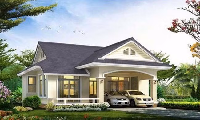 Mẫu nhà đẹp 2020 phổ biến với nhà cấp 4 và kiểu nhà tầng ảnh 9