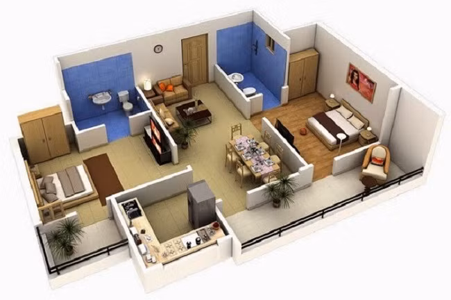 Mẫu nhà đẹp 2020 phổ biến với nhà cấp 4 và kiểu nhà tầng ảnh 2
