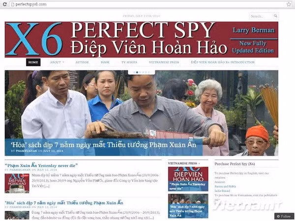 Giao diện trang web.