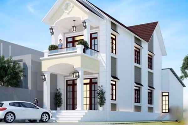 Nha ong mai Thai 5x20m o do thi dep khong ti vet nho thiet ke thong minh
