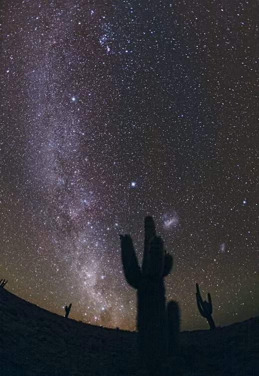 Nam bán cầu luôn là địa điểm lý thú để ngắm sao đêm. Sa mạc Atacama (Chile) là lựa chọn số 1, nằm trên triền tây núi Andes và chạy dọc Đại Tây Dương, sa mạc này nằm xa các khu thị trấn sầm uất. Tại đây, các du khách được bố trí 2 đài quan sát để tha hồ ngắm sao đêm ở mọi góc độ.