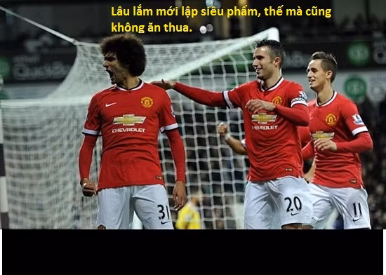Từng bị coi là "người thừa" của MU nhưng đêm qua Fellaini lần đầu tiên đã được sắm vai người hùng.