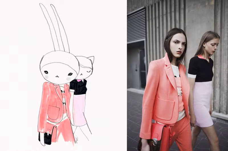 Những bộ lookbook cũng được Fifi Lapin theo sát và bắt kịp xu hướng.