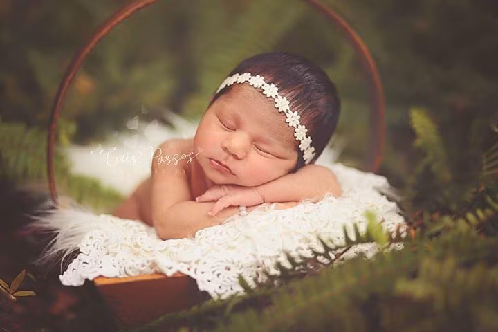 Giấc ngủ nhẹ nhàng, êm đềm của cô gái nhỏ.