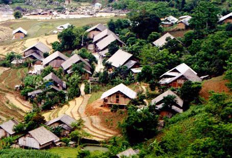 Bản Cát Cát cách thị trấn Sapa khoảng 5km. Cũng giống như Tả Phìn và Lao Chải, Cát Cát là nơi sinh sống của các dân tộc thiểu số.