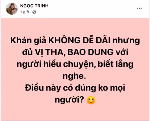 Ngọc Trinh ẩn ý bênh vực Hương Giang, fan lập tức cảnh cáo Ngoc Trinh an y benh vuc Huong Giang, fan lap tuc canh cao