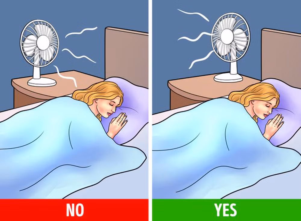 Tác hại của việc bật quạt chĩa thẳng vào người ban đêm ảnh 3
