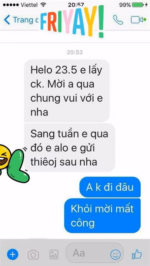 Người yêu cũ nhắn tin mời cưới, chồng trả lời khiến vợ mát lòng - Hình 2 Nguoi yeu cu nhan tin moi cuoi, chong tra loi khien vo mat long-Hinh-2