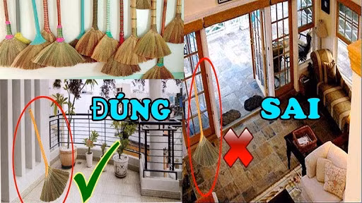 Đặt chổi ở đâu mặc kệ nhưng chớ dại đặt vào 4 điểm kị trong nhà Dat choi o dau mac ke nhung cho dai dat vao 4 diem ki trong nha