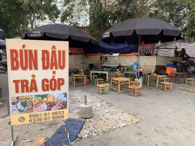 Quan bun dau tra gop doc nhat Ha Noi