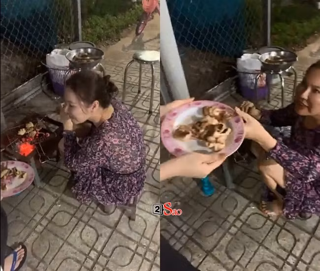 Ba xa Quy Binh gay bat ngo voi hinh anh ve que tham bo me chong