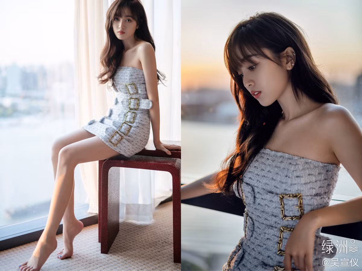 Kể từ khi trở thành nghệ sĩ hoạt động solo, Ngô Tuyên Nghi chuyển sang theo đuổi phong cách trưởng thành, nóng bỏng với những trang phục khoe được lợi thế hình thể. Mỹ nhân 25 tuổi có vóc dáng thanh mảnh với đôi chân thon dài và số đo 3 vòng chuẩn.