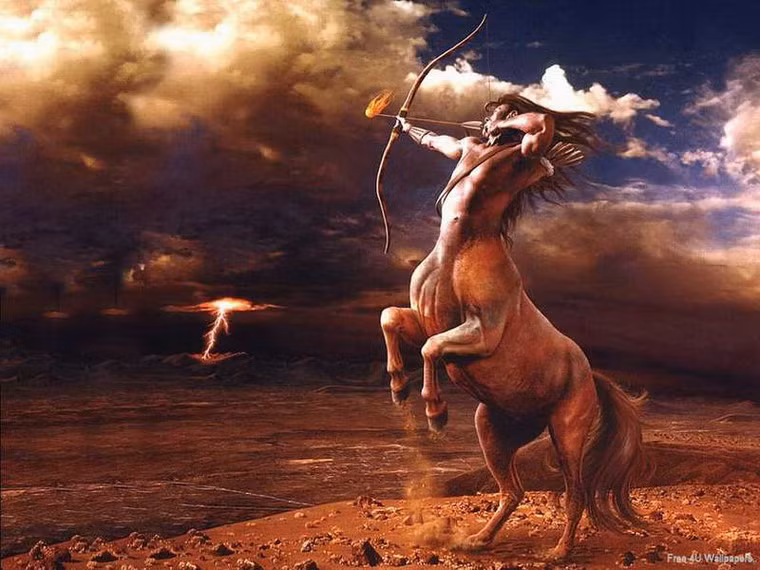 Trong thần thoại Hy Lạp, nhân mã (centaur) cùng tồn tại với con người, các anh hùng và các thần nhưng sống tại vùng núi của Thessalia.