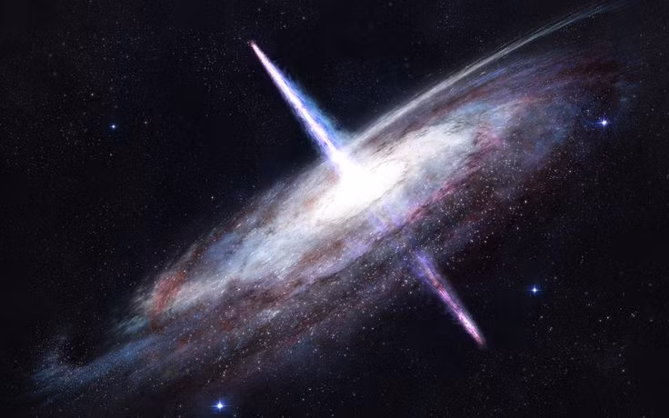  5. Xa xôi nhưng vẫn có thể quan sát được. Hầu hết quasar nằm cách Trái Đất hàng tỷ năm ánh sáng, nhưng chúng sáng đến mức các kính thiên văn vẫn có thể quan sát được. Ảnh: Pinterest.