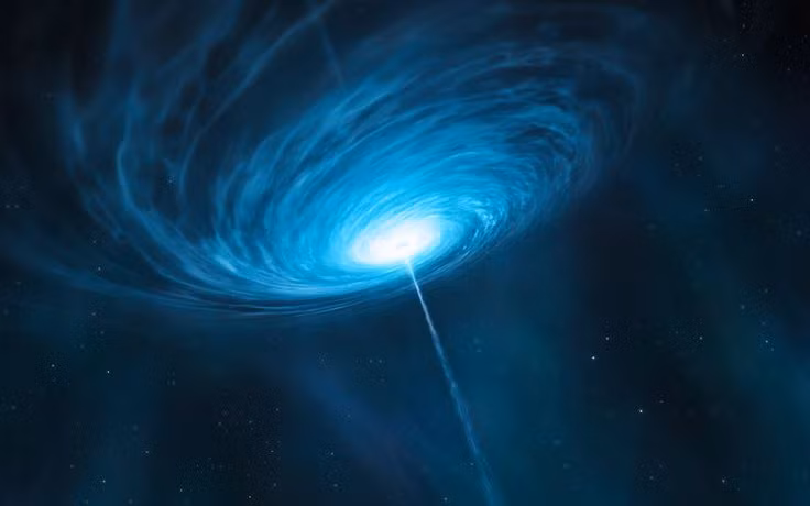  8. Quasar đầu tiên được phát hiện vào năm 1963. Nhà thiên văn Maarten Schmidt là người đầu tiên nhận ra thiên thể 3C 273 là một quasar, cách Trái Đất khoảng 2,4 tỷ năm ánh sáng. Ảnh: Pinterest.