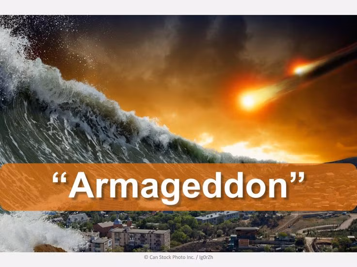  4. Liên quan đến tận thế. Trong văn hóa đại chúng, Armageddon thường gắn với kịch bản ngày tận thế do chiến tranh hạt nhân, đại dịch, thiên tai hoặc va chạm thiên thạch. Ảnh: Pinterest.