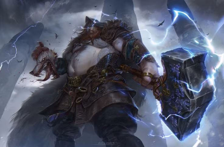  9. Có một đai lưng tăng cường sức mạnh. Thor sở hữu đai lưng Megingjörð, giúp ông tăng gấp đôi sức mạnh vốn đã khủng khiếp của mình khi đeo nó. Ảnh: Pinterest.